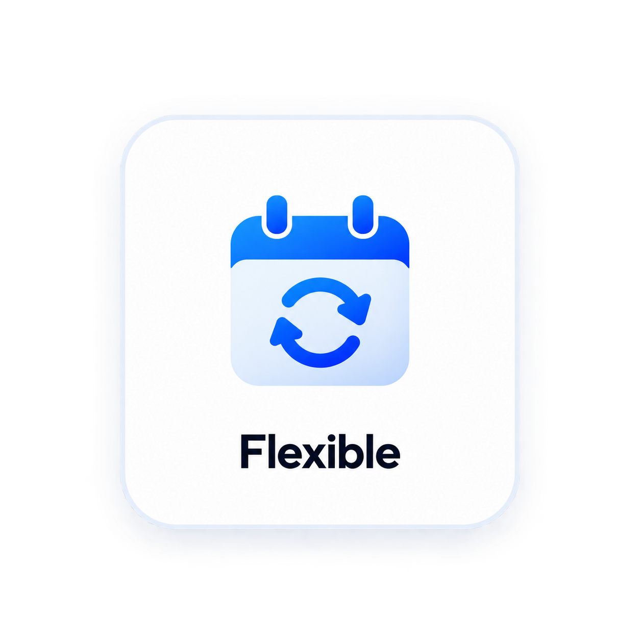 Flexible term calendar card